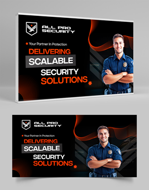 Diseño de Stand de Feria por Graphic Guy para All Pro Security  | Diseño: #36903196