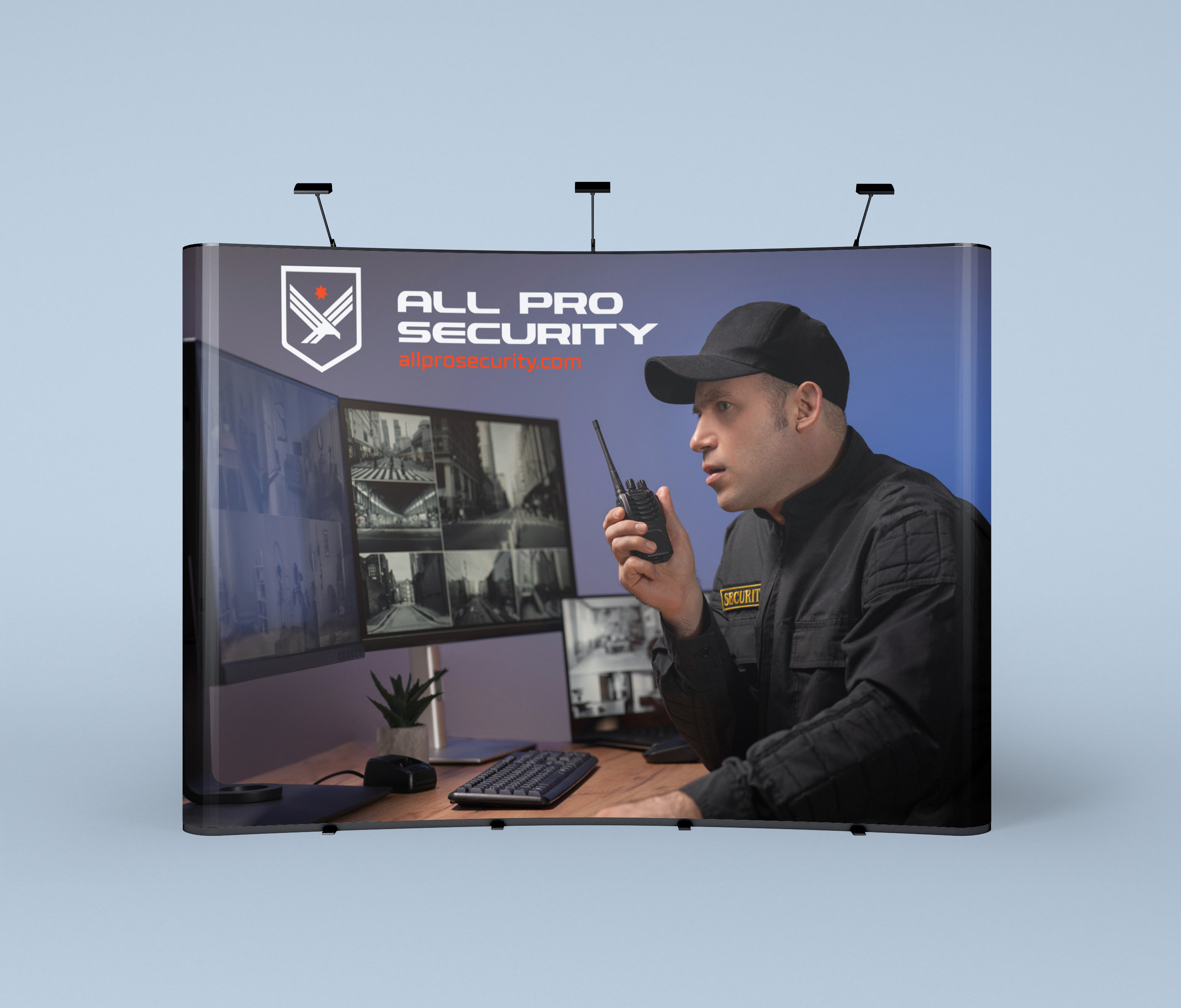 Diseño de Stand de Feria por Maestroto para All Pro Security  | Diseño #36884134