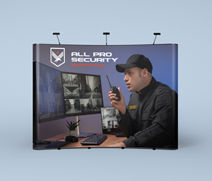 Diseño de Stand de Feria por Maestroto para All Pro Security  | Diseño #36884134