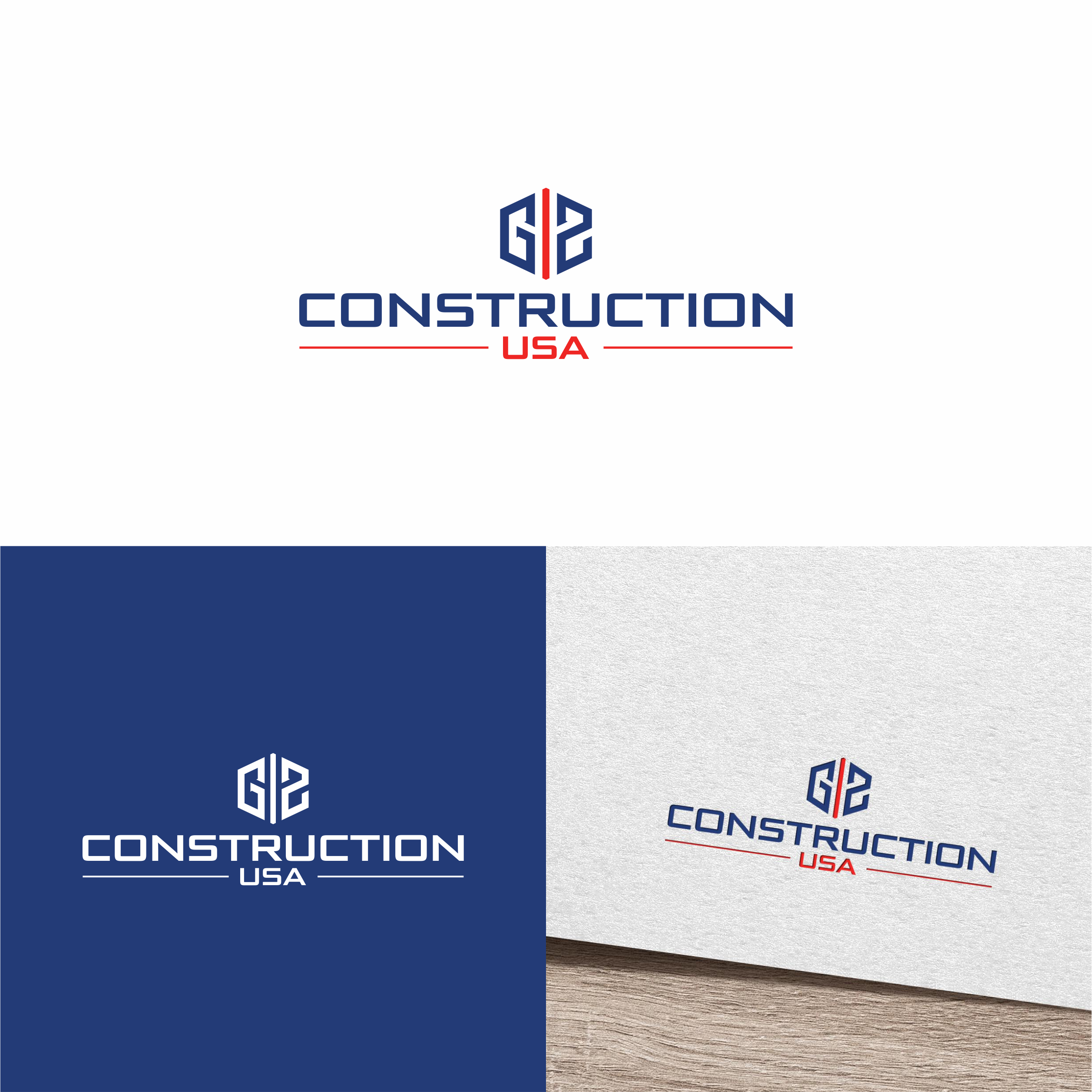 Logo Design by melzh for G2 Construction USA LLC | Design #36857840