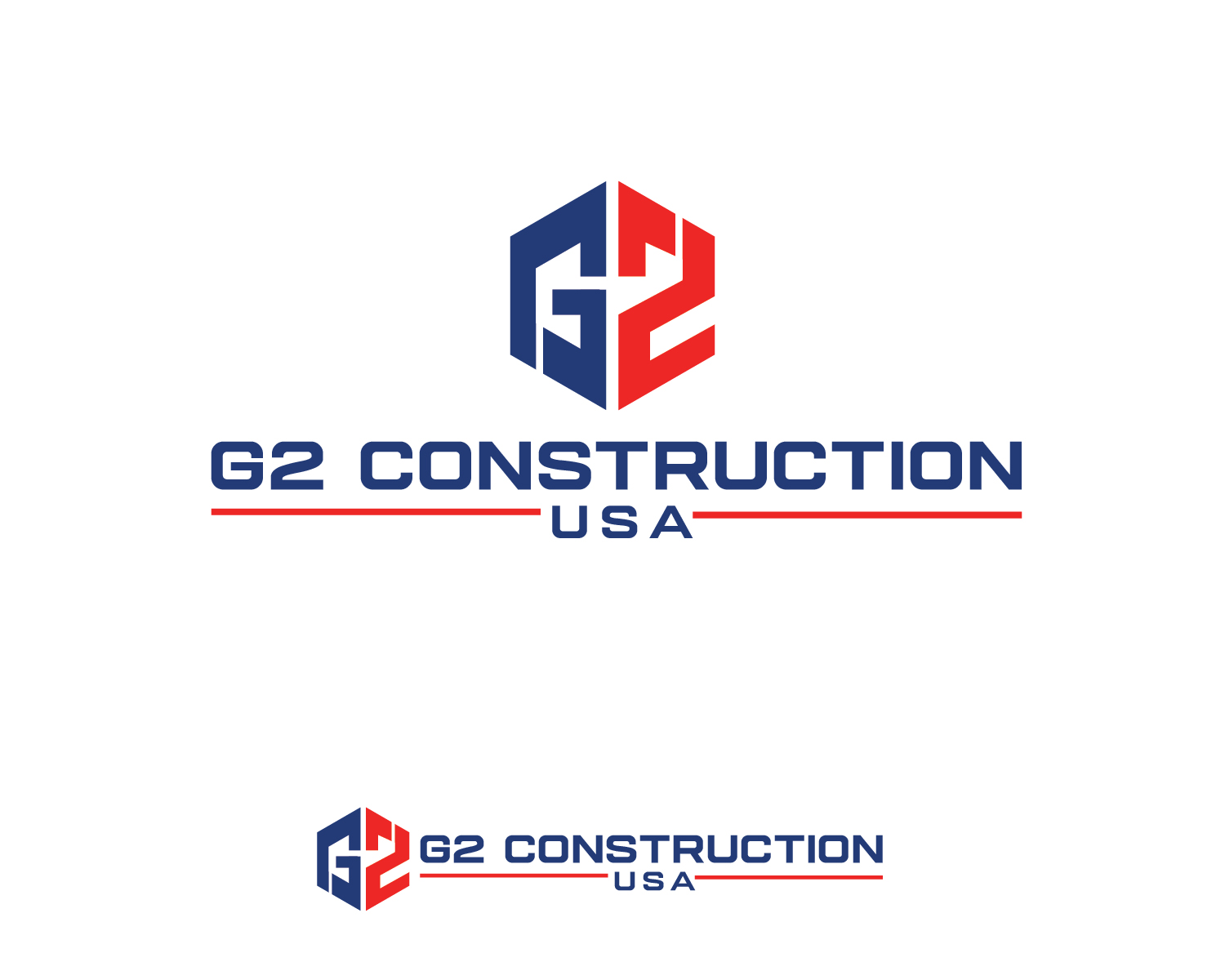 Logo Design by renderman for G2 Construction USA LLC | Design #36857732