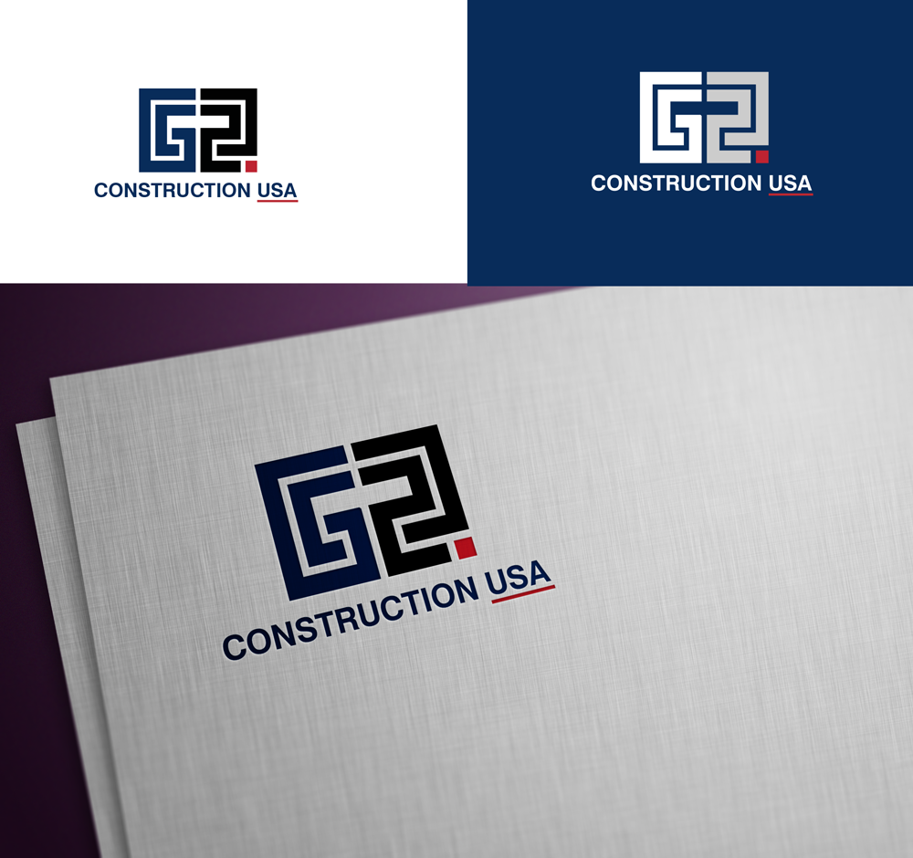 Logo Design by RA-bica for G2 Construction USA LLC | Design #36859603