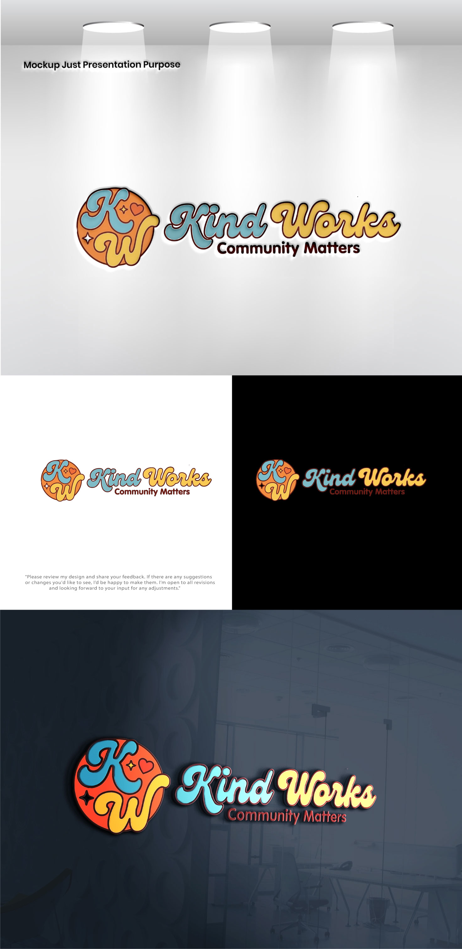 Diseño de Logo por VectorForge para Kind Works Inc | Diseño #36870954