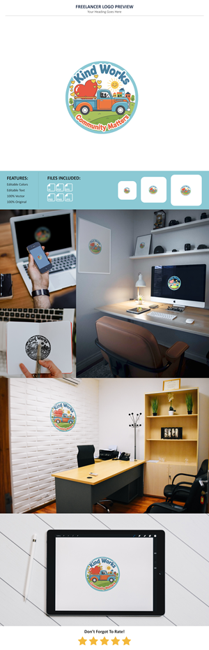 Diseño de Logo por VectorForge para Kind Works Inc | Diseño: #36870956