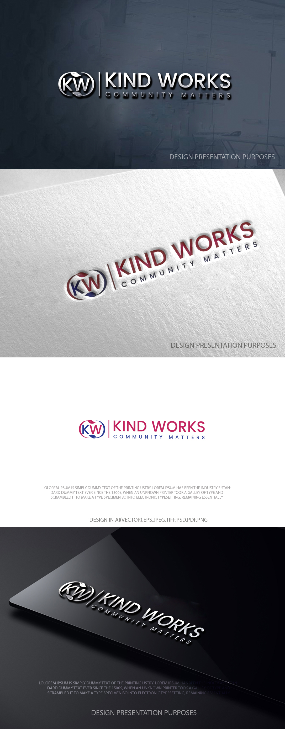 Diseño de Logo por zebronicgraphic para Kind Works Inc | Diseño #36868876