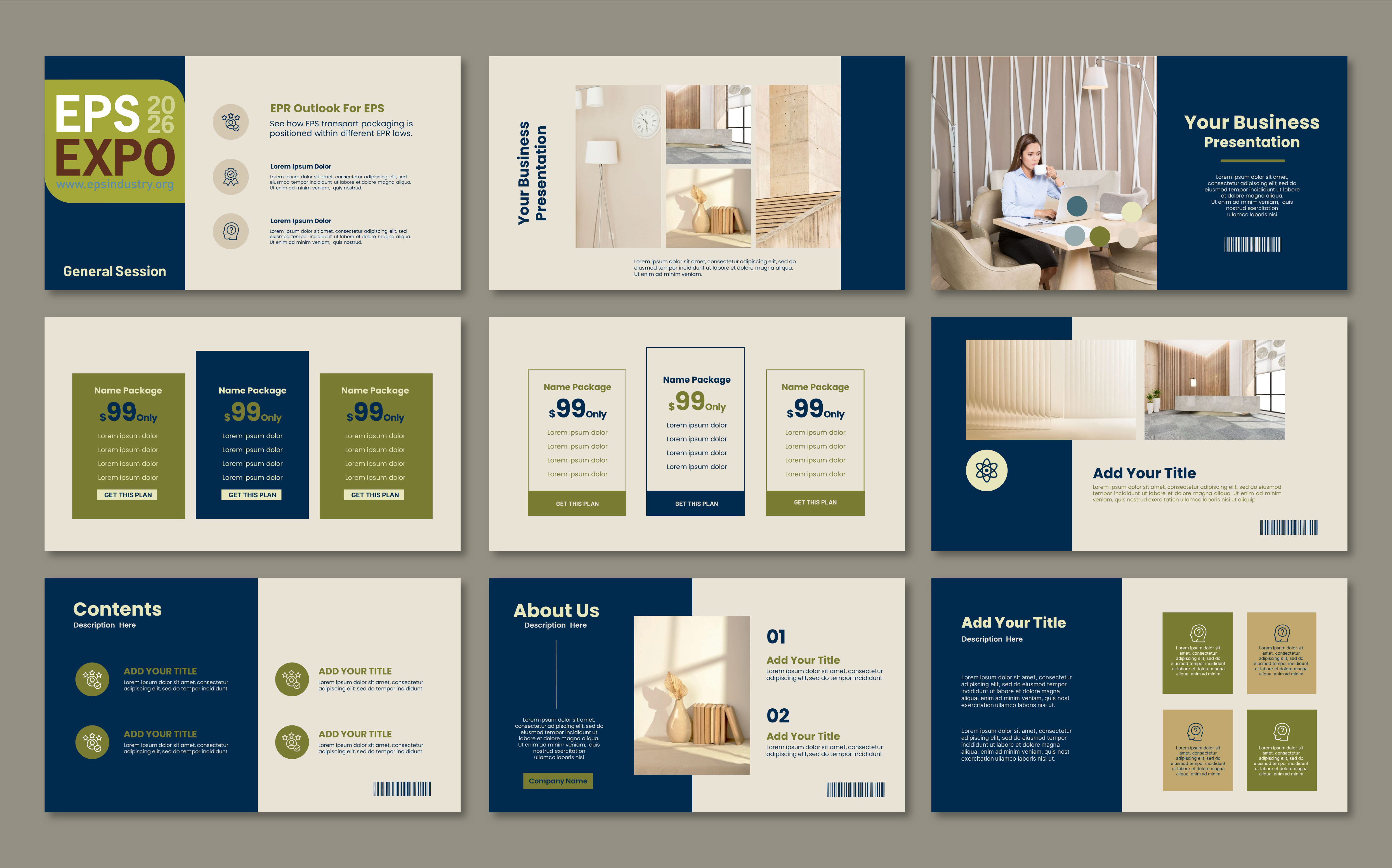 Diseño de PowerPoint por artbitin para EPS-IA | Diseño #36875074