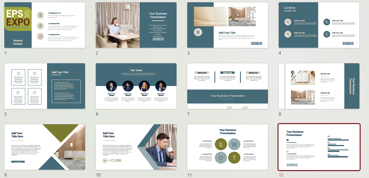 Diseño de PowerPoint por pb para EPS-IA | Diseño #36875772