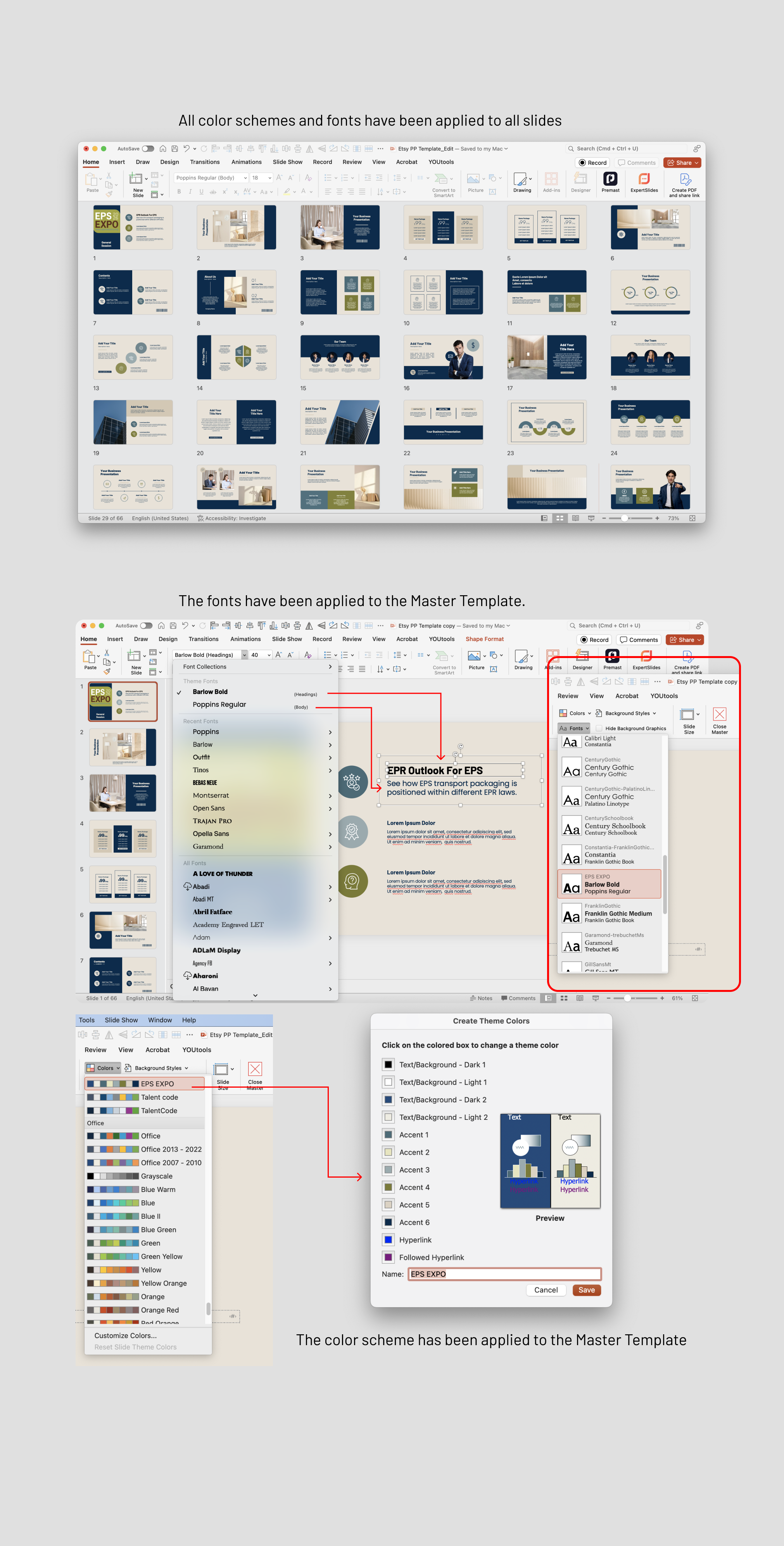 Diseño de PowerPoint por Flatmilter para EPS-IA | Diseño: #36874984