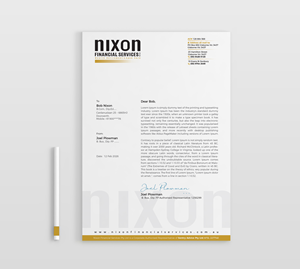 Stationery Design by Bharat Graphic for Nixon Financial Services Pty Ltd | Design #36867634