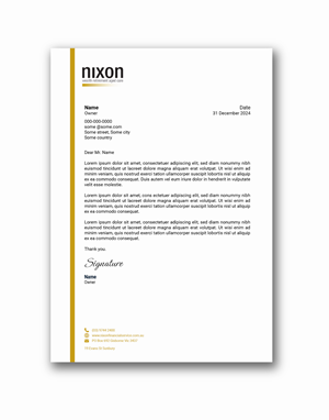 Stationery Design by sumdes for Nixon Financial Services Pty Ltd | Design: #36863994