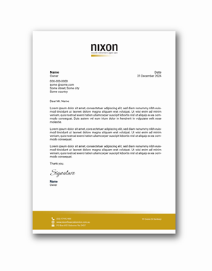 Stationery Design by sumdes for Nixon Financial Services Pty Ltd | Design: #36863996