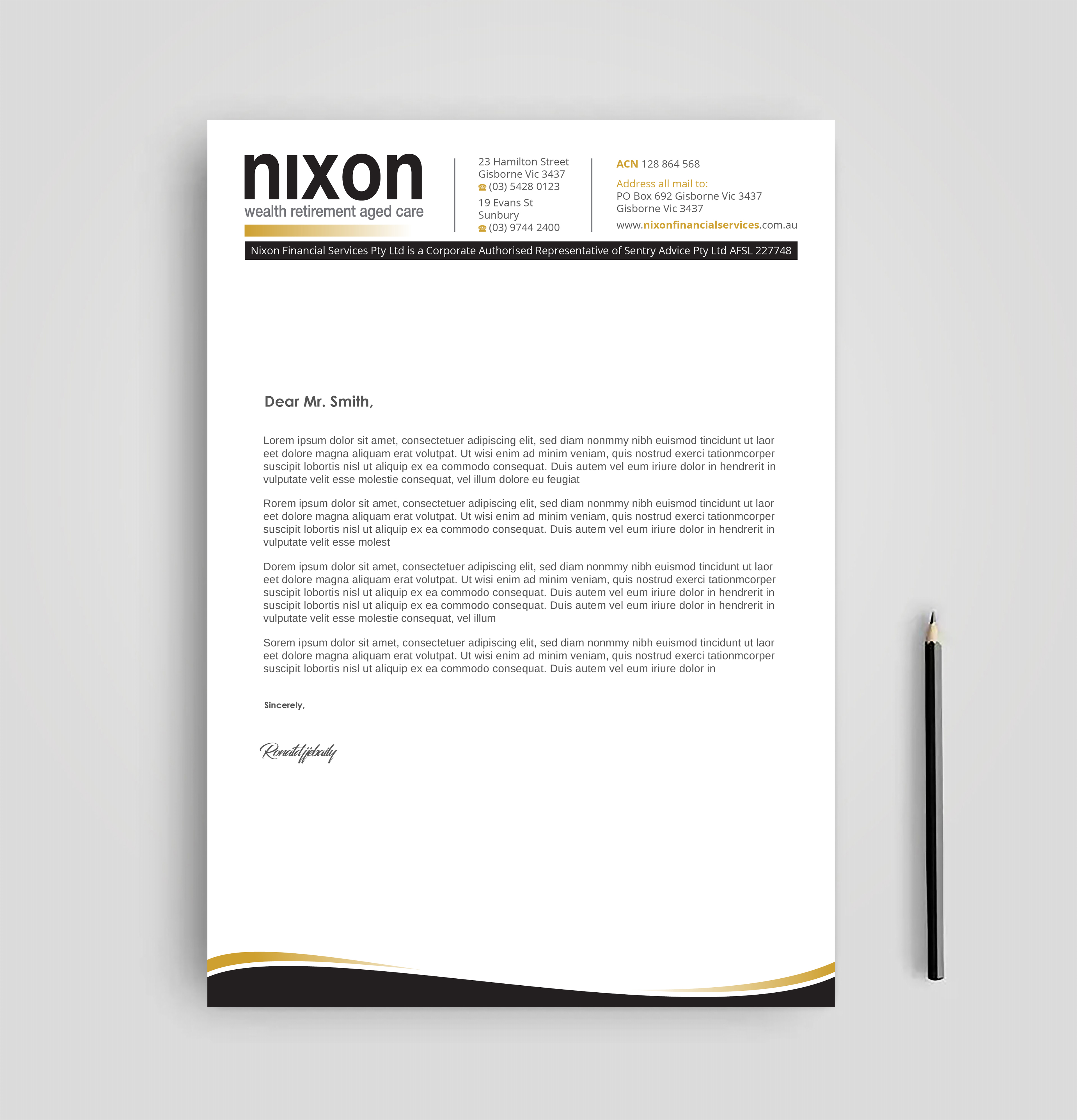 Stationery Design by Imagine design000 for Nixon Financial Services Pty Ltd | Design #36863611