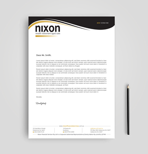 Stationery Design by Imagine design000 for Nixon Financial Services Pty Ltd | Design: #36863613