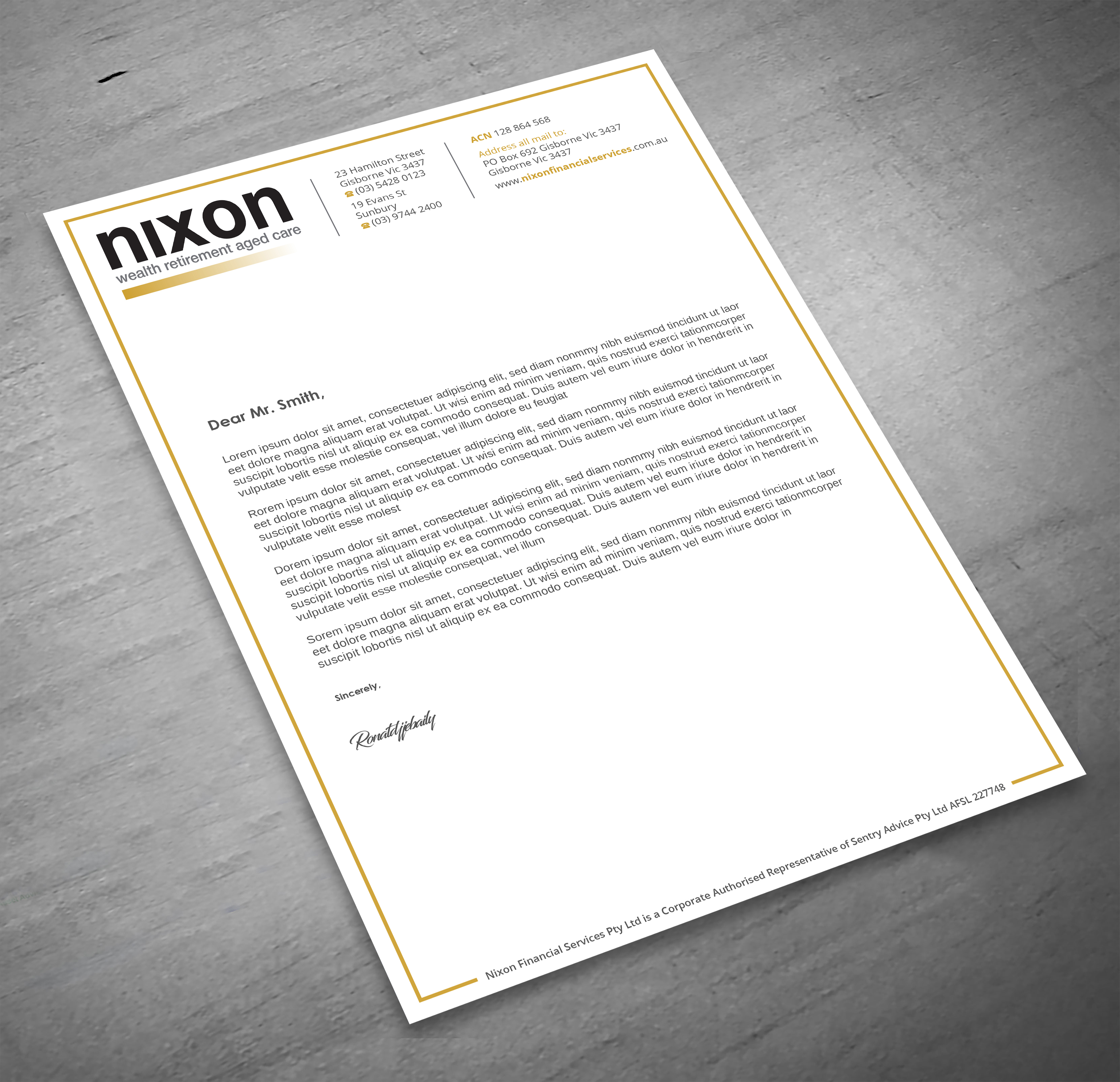 Stationery Design by Imagine design000 for Nixon Financial Services Pty Ltd | Design #36863622