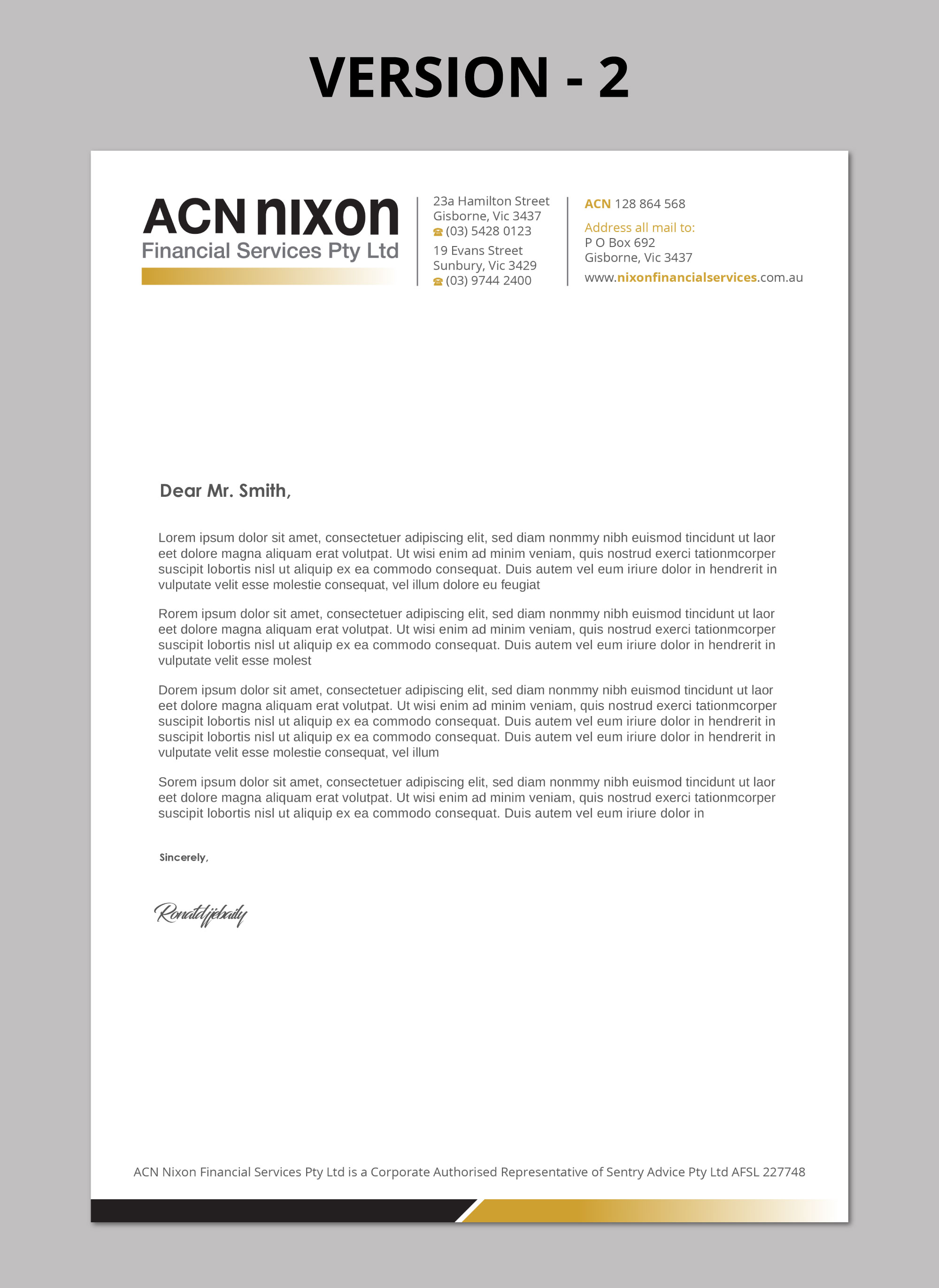 Stationery Design by Imagine design000 for Nixon Financial Services Pty Ltd | Design #36882379