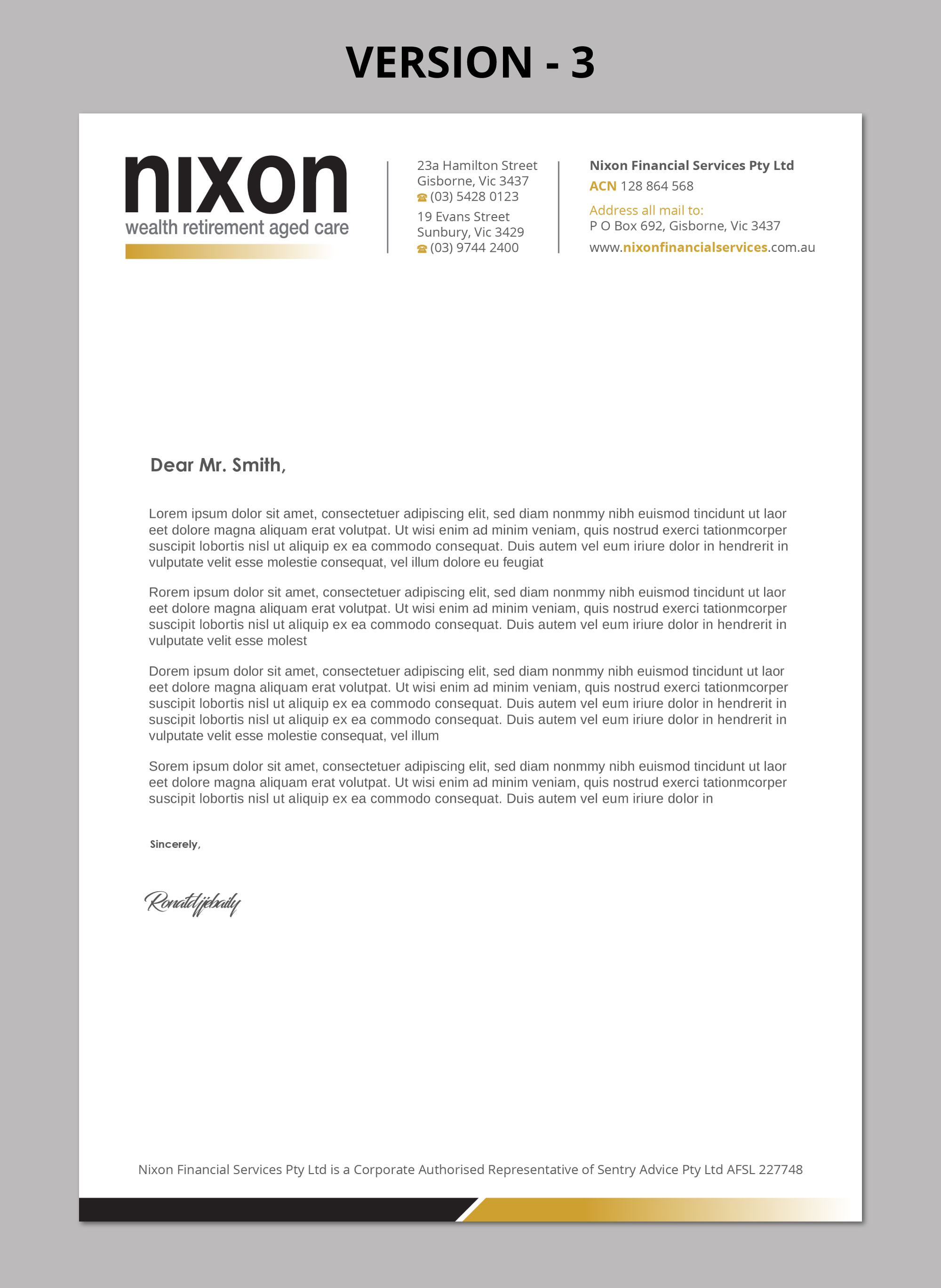 Stationery Design by Imagine design000 for Nixon Financial Services Pty Ltd | Design #36882593