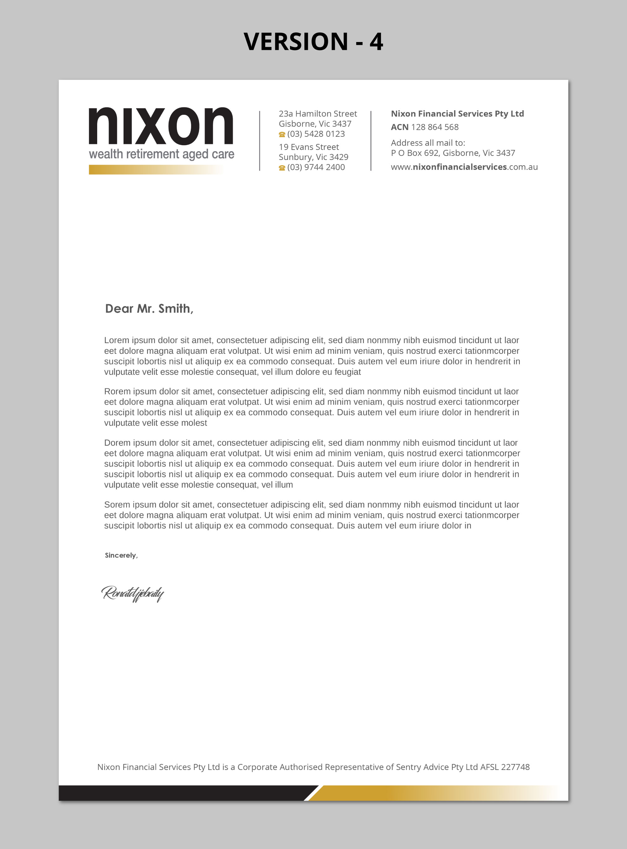 Stationery Design by Imagine design000 for Nixon Financial Services Pty Ltd | Design #36887775