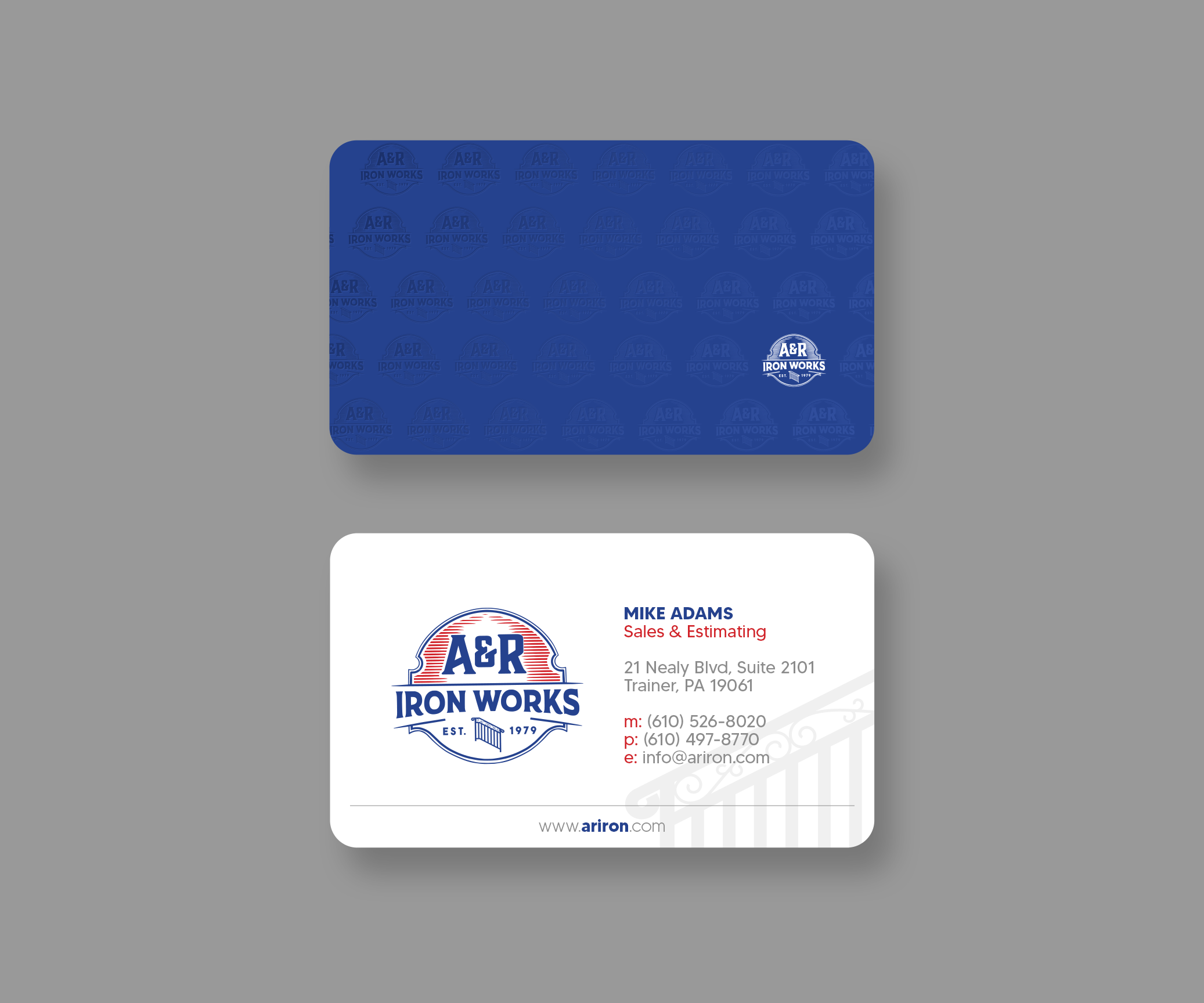 Diseño de Tarjeta de Presentación por Andrés Sebastián para A&R Iron Works | Diseño #36872568