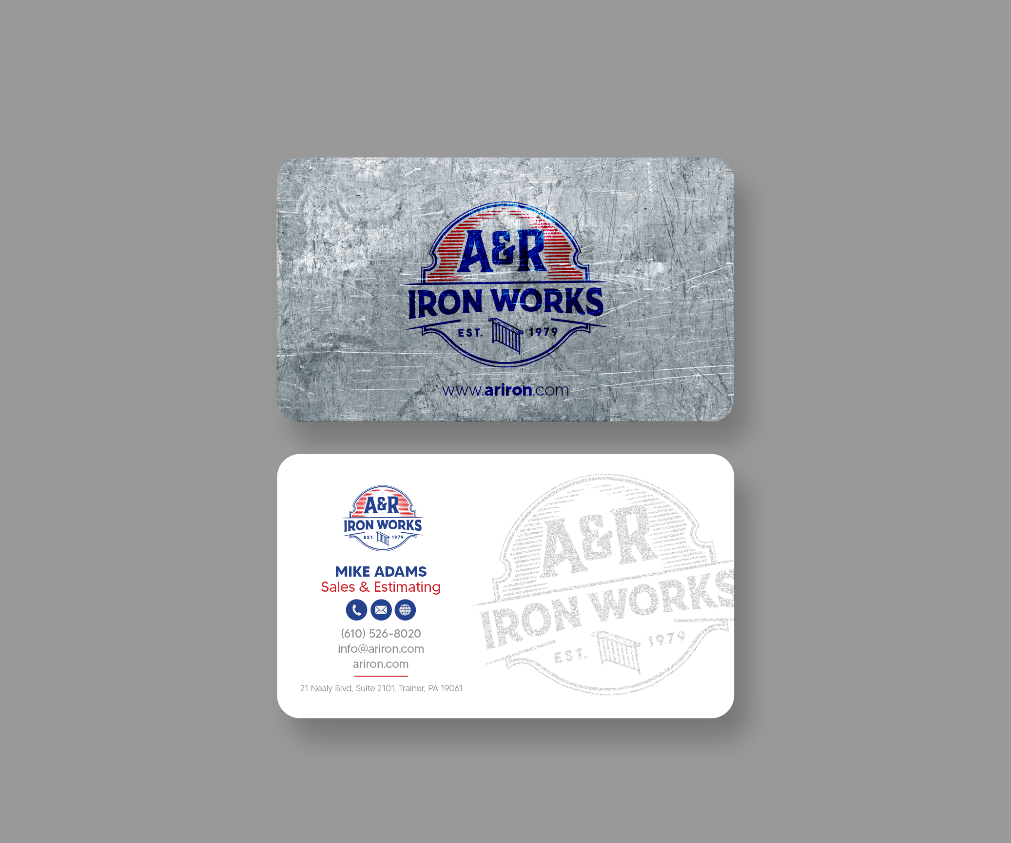 Diseño de Tarjeta de Presentación por Andrés Sebastián para A&R Iron Works | Diseño #36873344