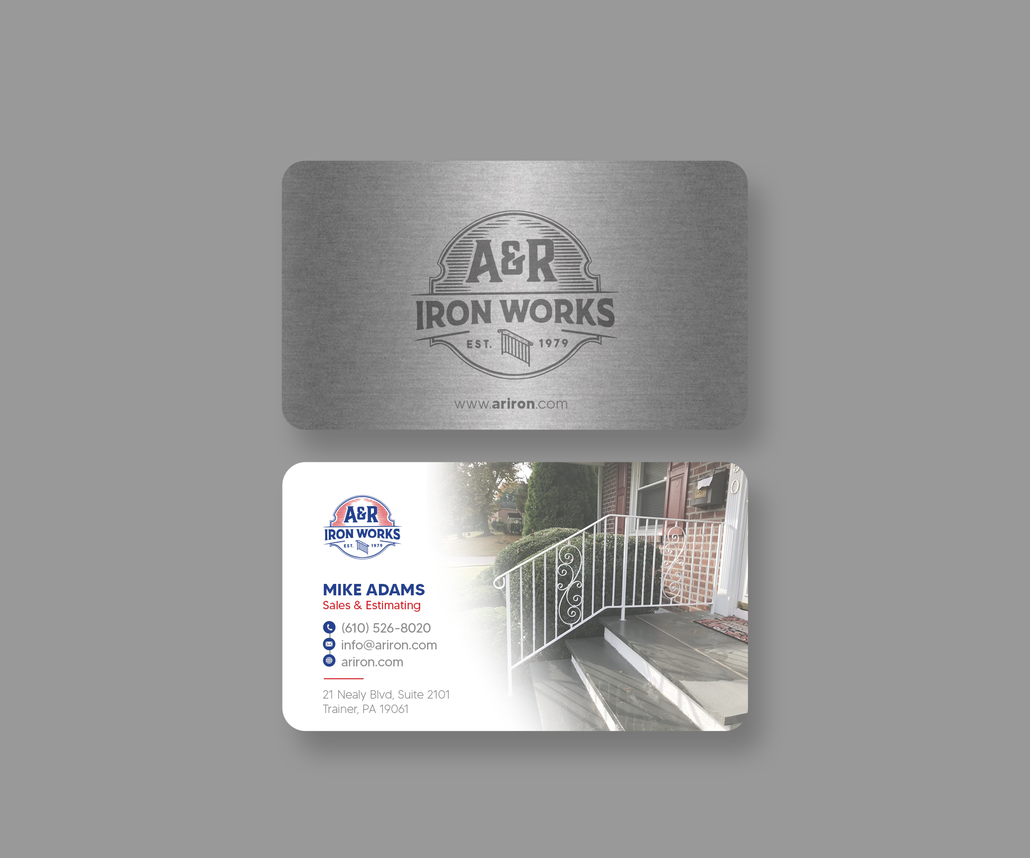 Diseño de Tarjeta de Presentación por Andrés Sebastián para A&R Iron Works | Diseño #36873524