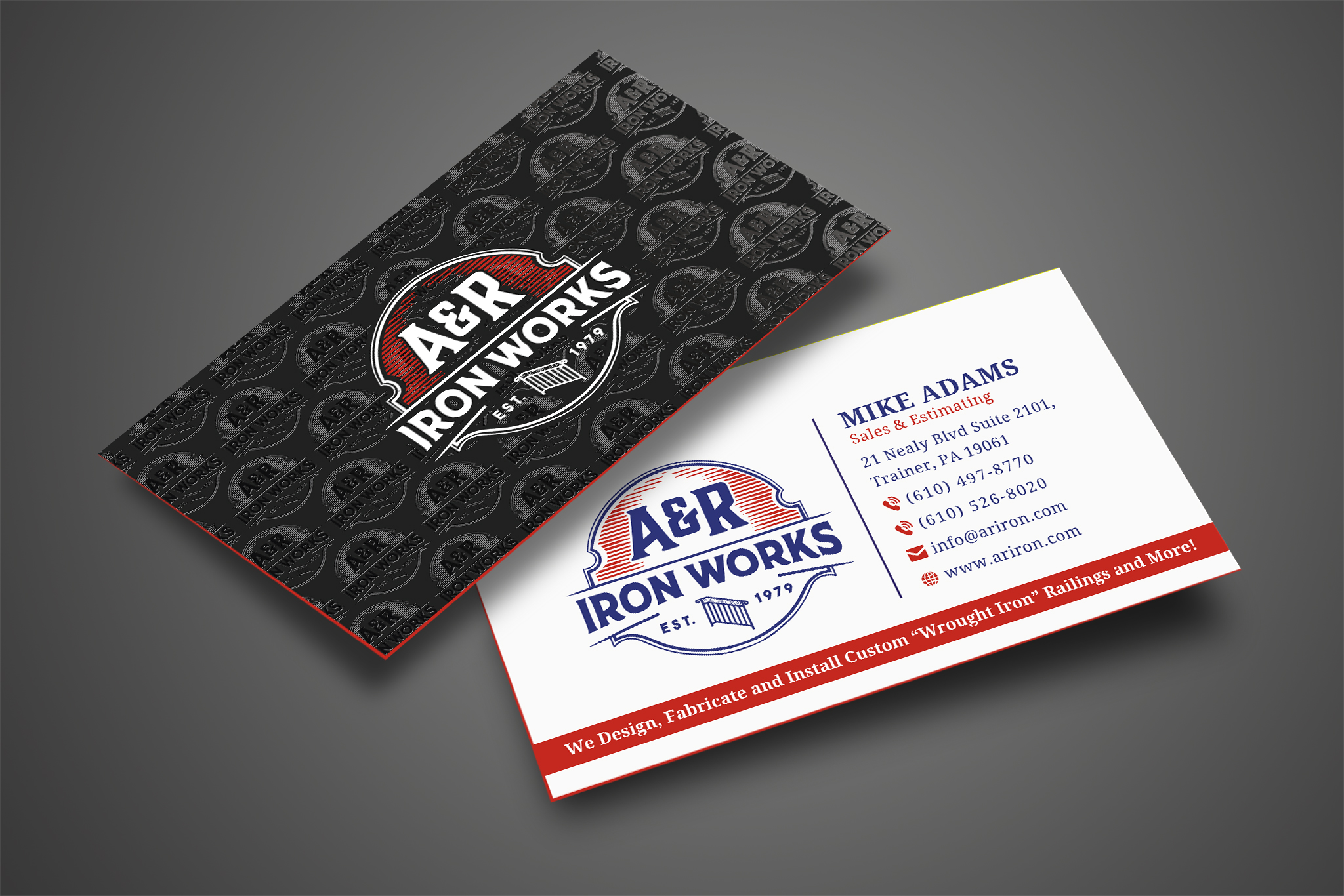 Diseño de Tarjeta de Presentación por Creative Moon Design para A&R Iron Works | Diseño #36869277