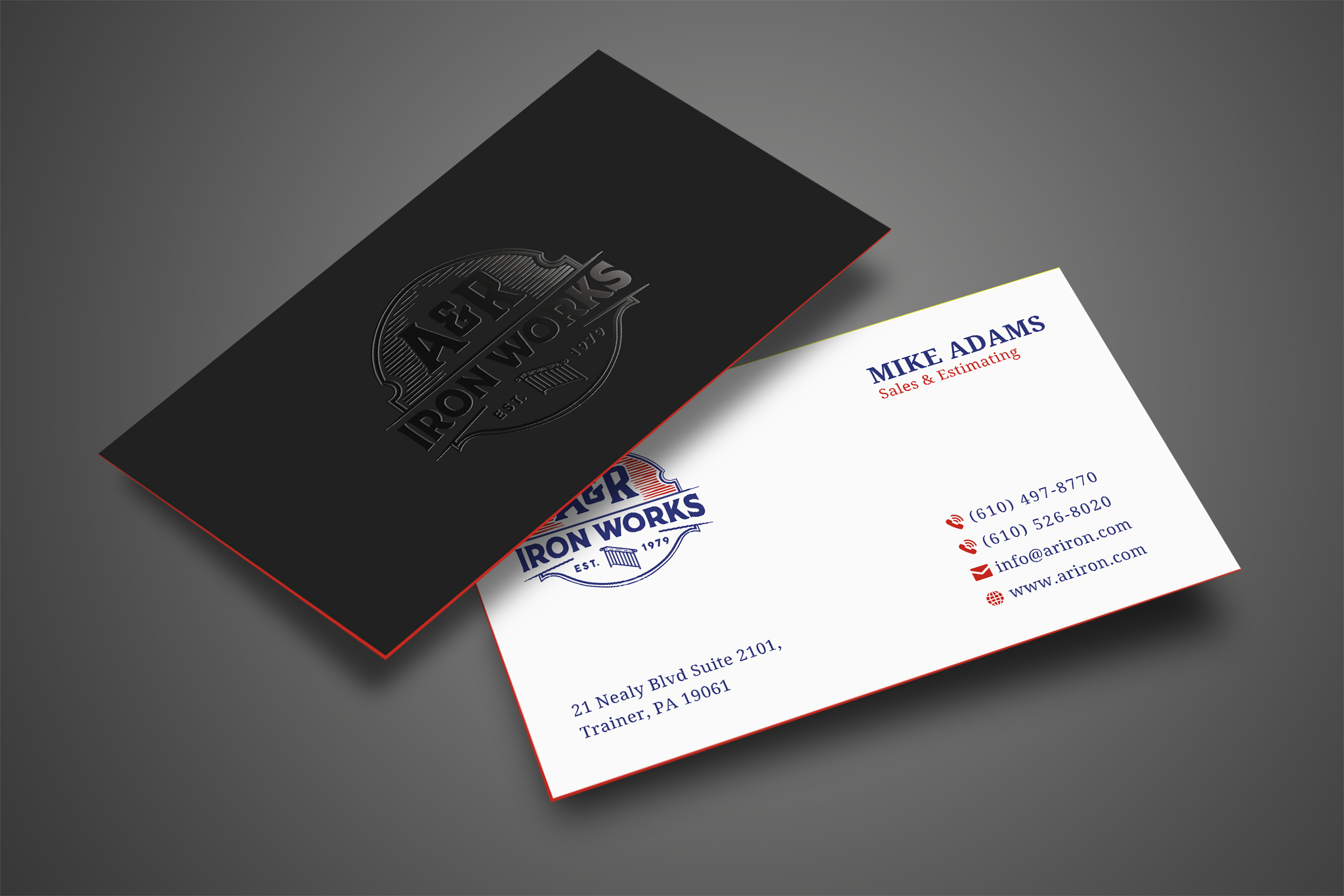 Diseño de Tarjeta de Presentación por Creative Moon Design para A&R Iron Works | Diseño #36878697