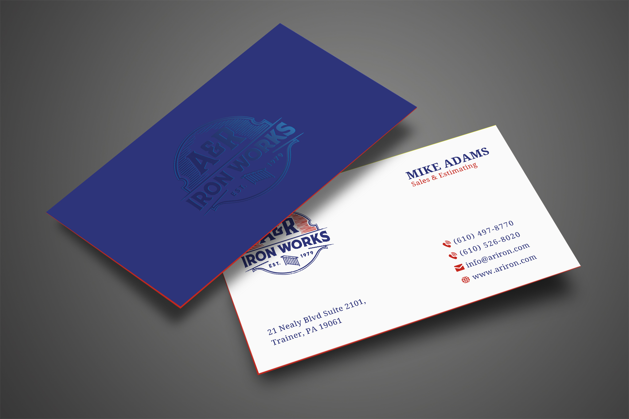 Diseño de Tarjeta de Presentación por Creative Moon Design para A&R Iron Works | Diseño #36878699