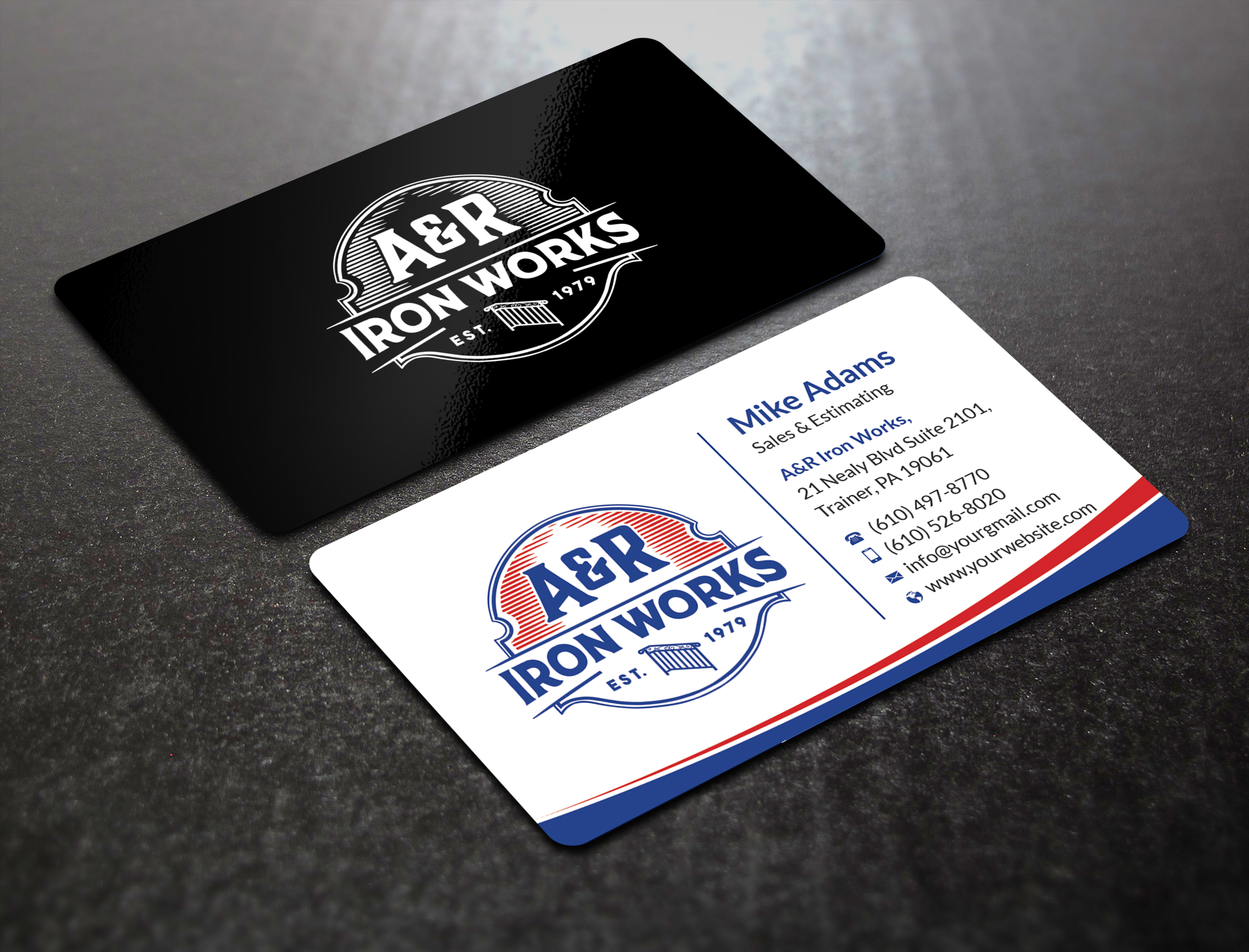 Diseño de Tarjeta de Presentación por SM~ Designer para A&R Iron Works | Diseño #36899402