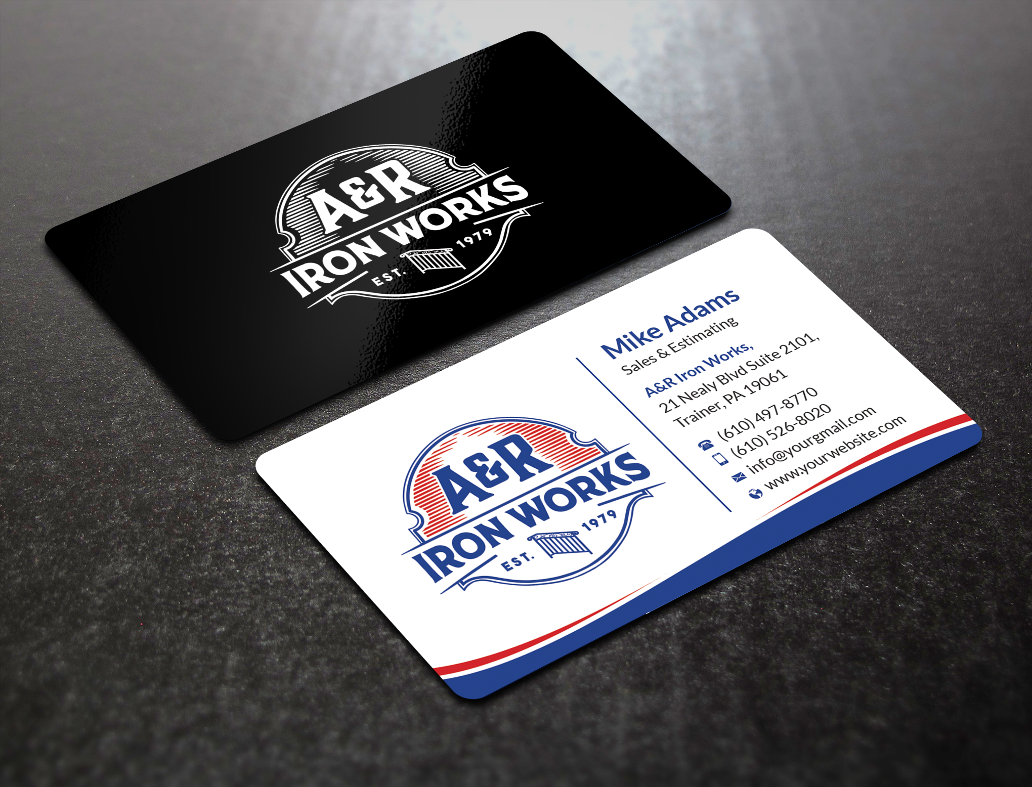 Diseño de Tarjeta de Presentación por SM~ Designer para A&R Iron Works | Diseño #36899404