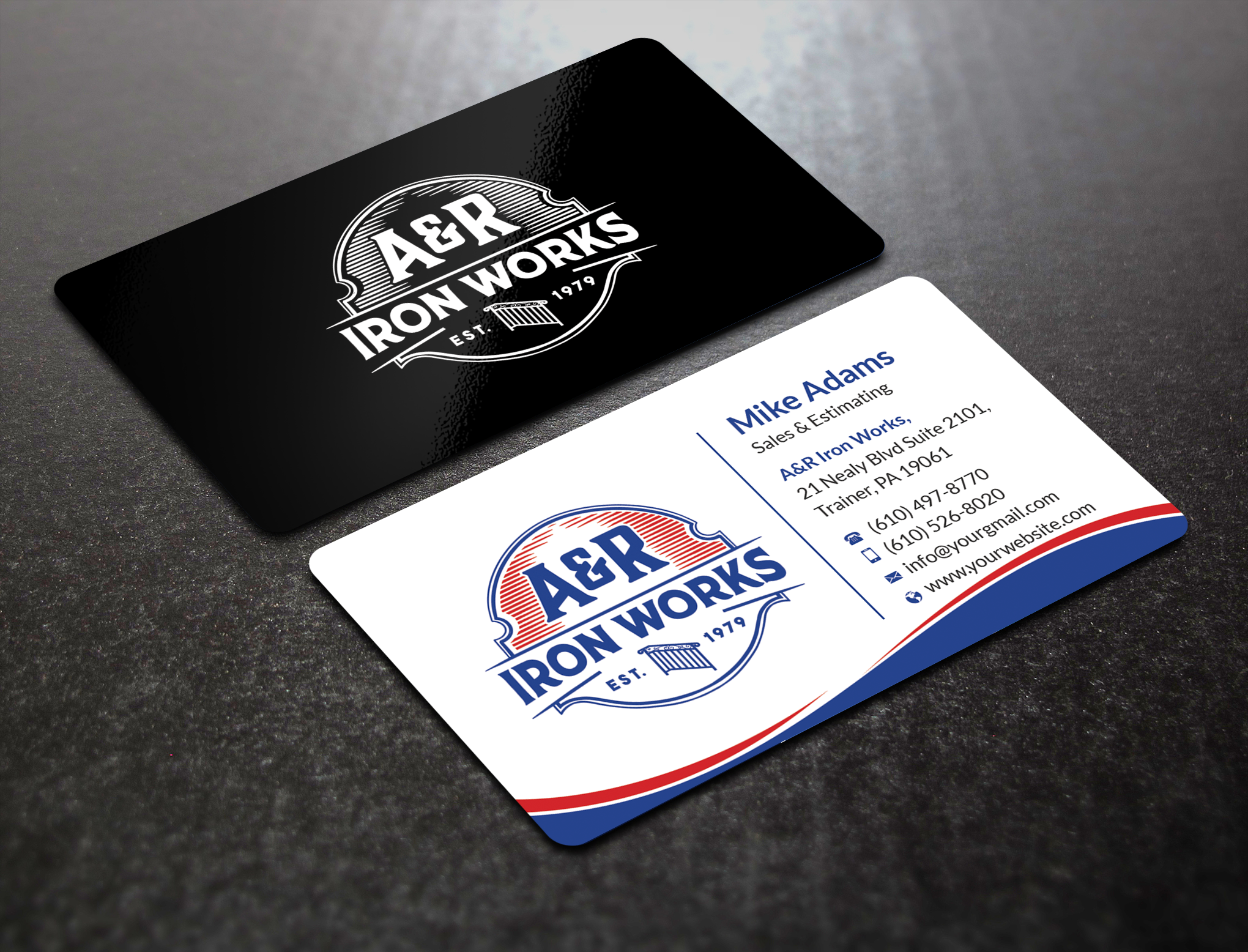 Diseño de Tarjeta de Presentación por SM~ Designer para A&R Iron Works | Diseño #36899406