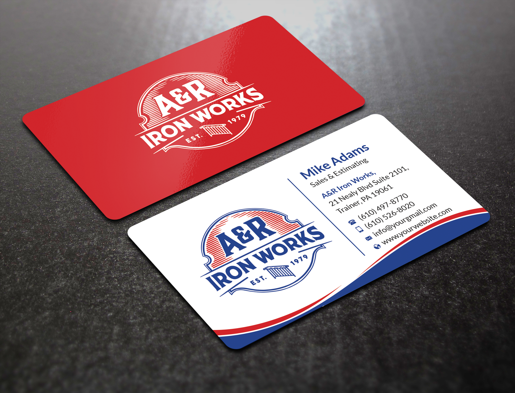 Diseño de Tarjeta de Presentación por SM~ Designer para A&R Iron Works | Diseño #36899407