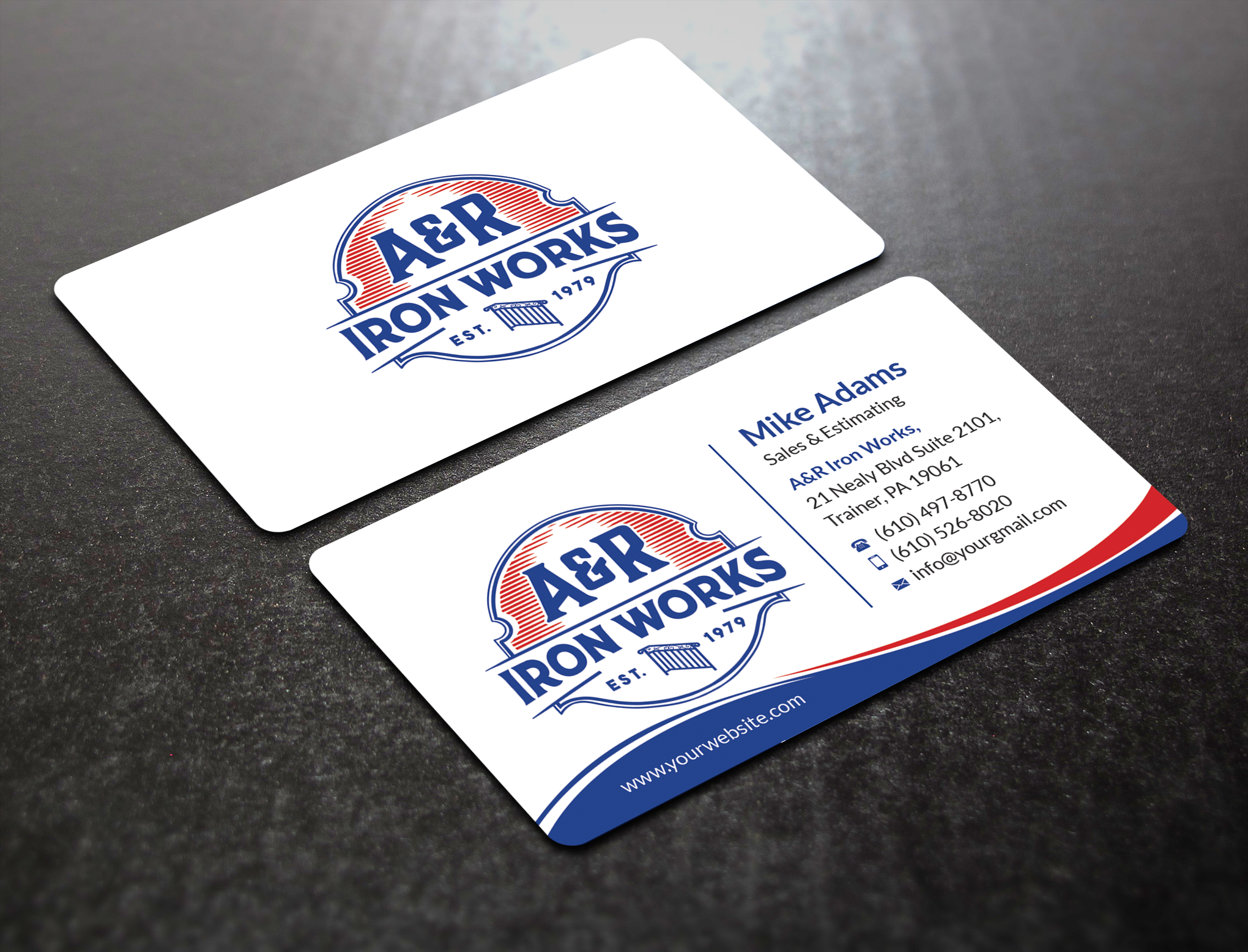 Diseño de Tarjeta de Presentación por SM~ Designer para A&R Iron Works | Diseño #36899462