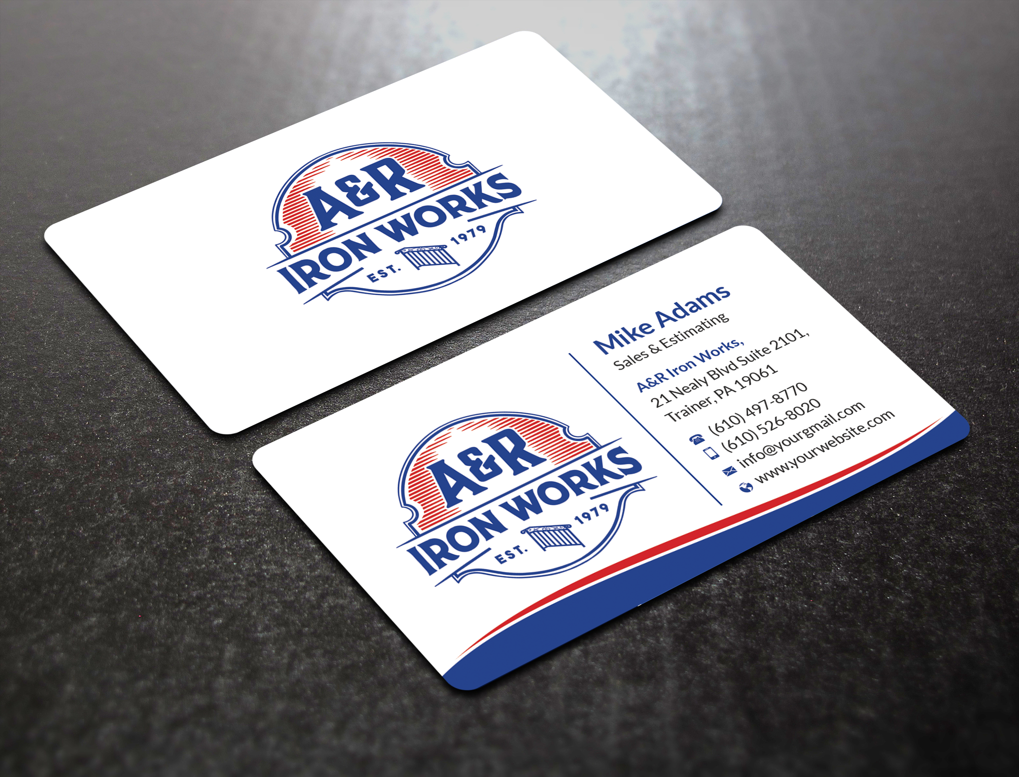 Diseño de Tarjeta de Presentación por SM~ Designer para A&R Iron Works | Diseño #36899464