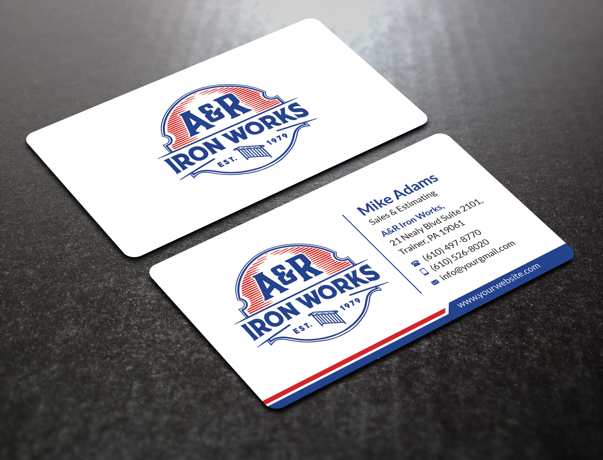 Diseño de Tarjeta de Presentación por SM~ Designer para A&R Iron Works | Diseño #36899465