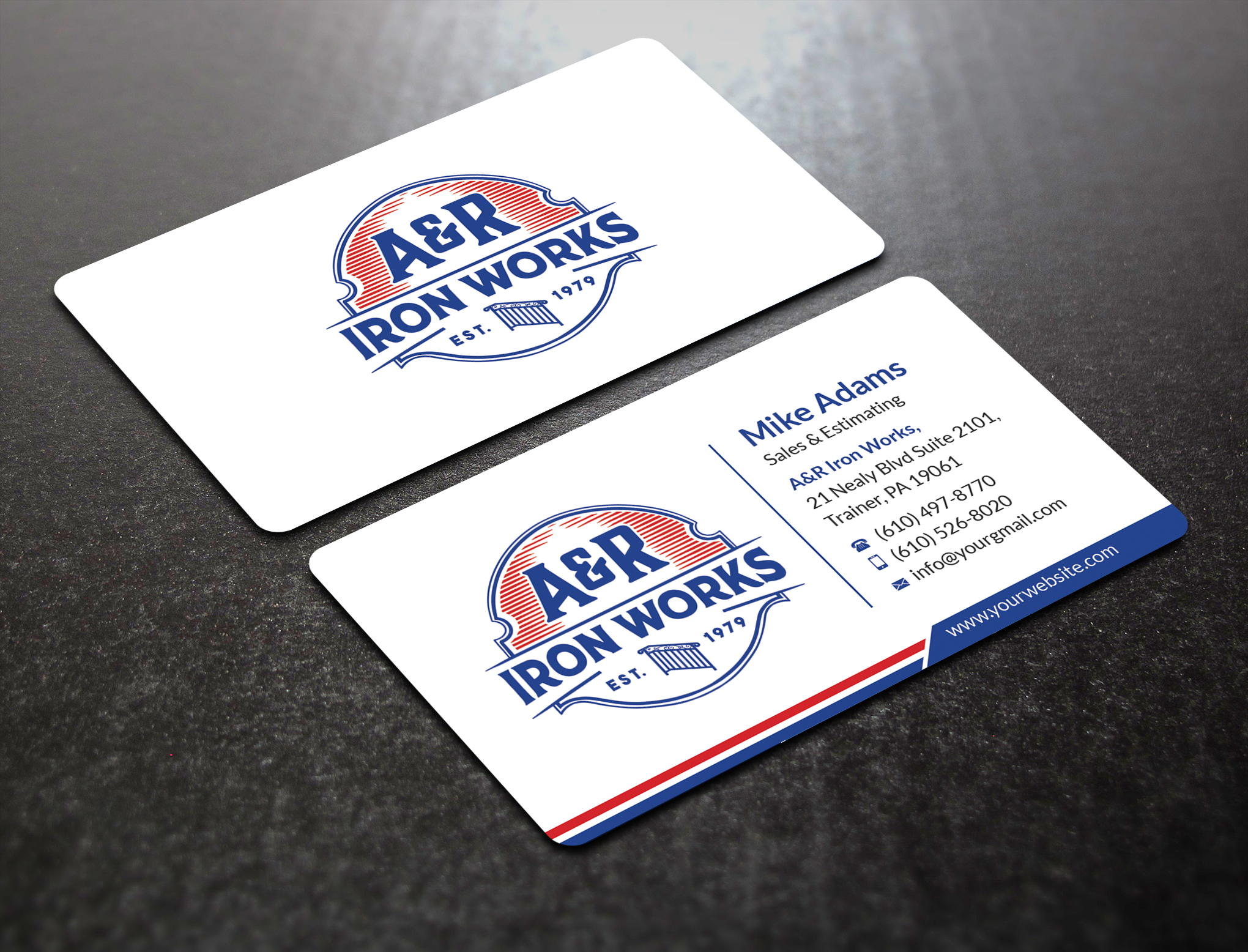 Diseño de Tarjeta de Presentación por SM~ Designer para A&R Iron Works | Diseño #36899468