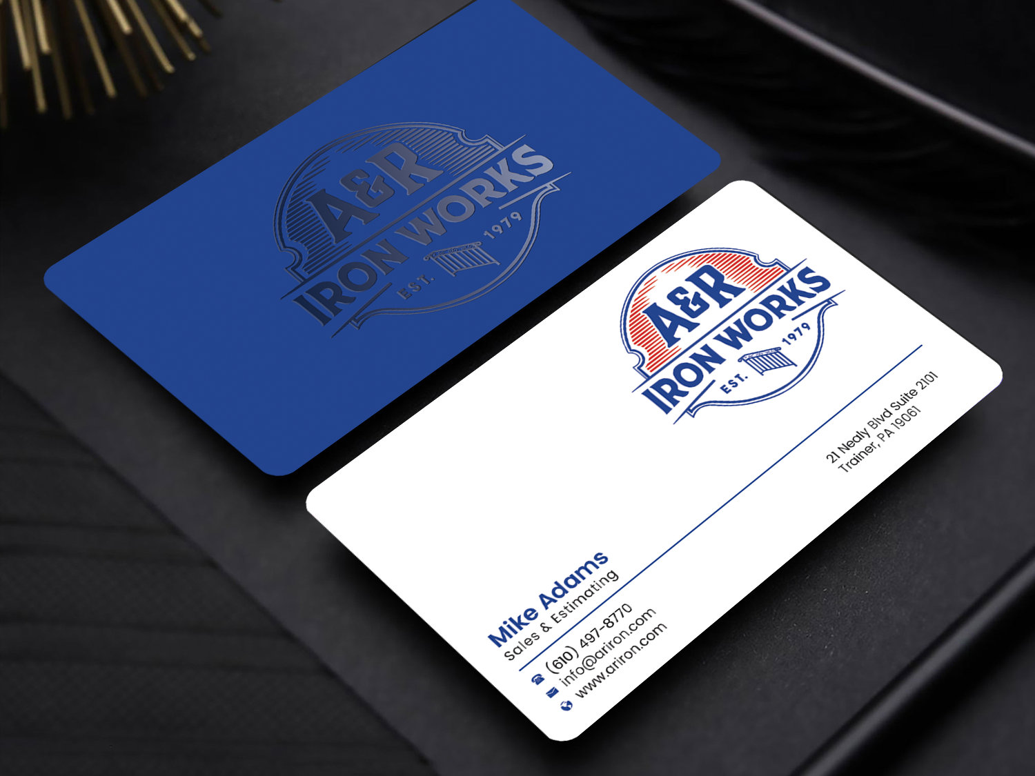 Diseño de Tarjeta de Presentación por Graphixpointt para A&R Iron Works | Diseño #36864110