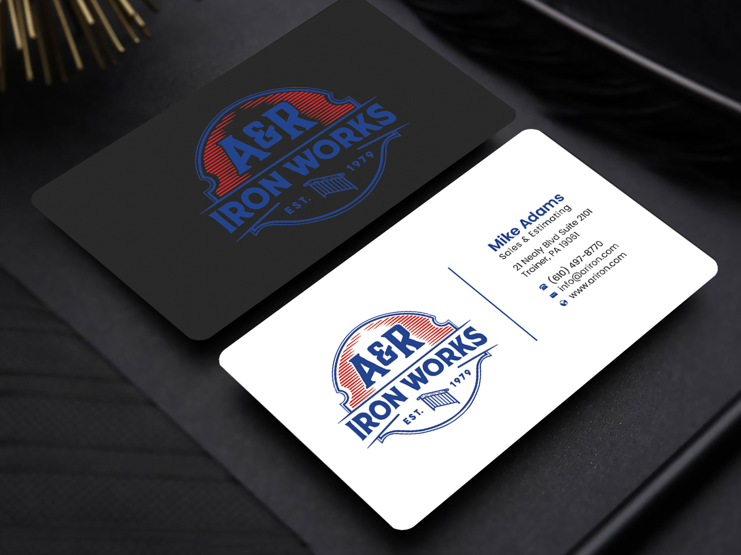 Diseño de Tarjeta de Presentación por Graphixpointt para A&R Iron Works | Diseño #36864112