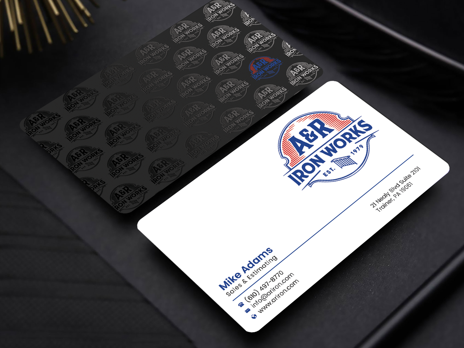 Diseño de Tarjeta de Presentación por Graphixpointt para A&R Iron Works | Diseño #36864117