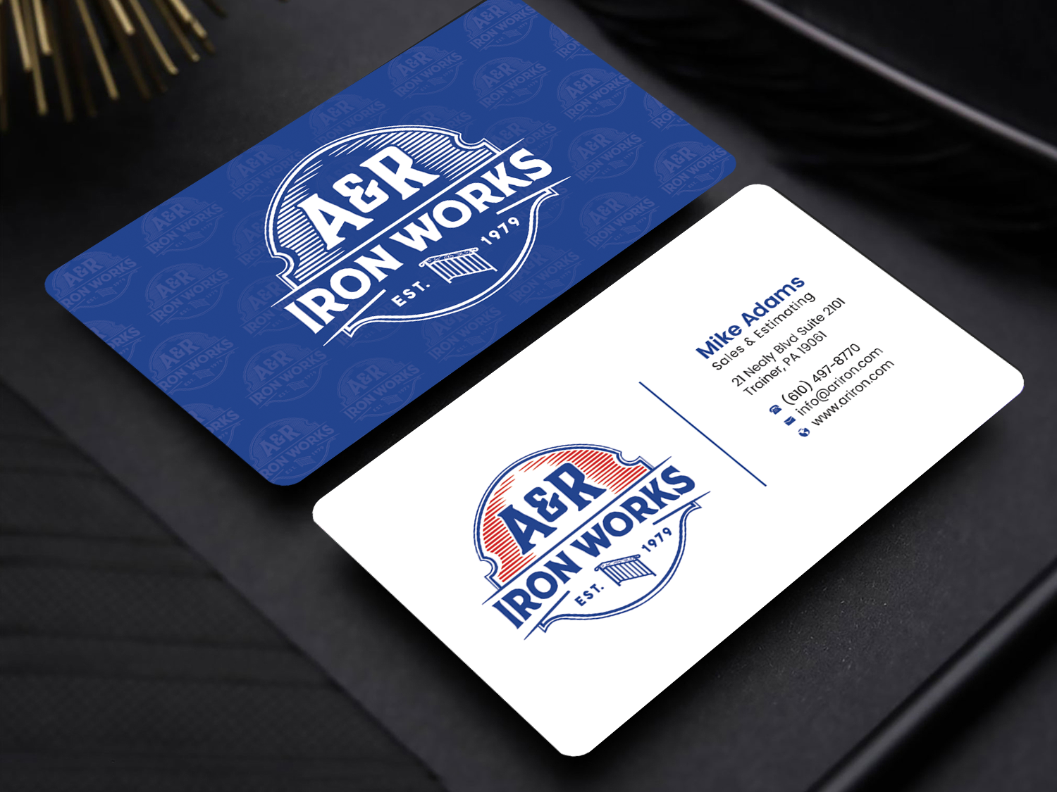 Diseño de Tarjeta de Presentación por Graphixpointt para A&R Iron Works | Diseño: #36864119