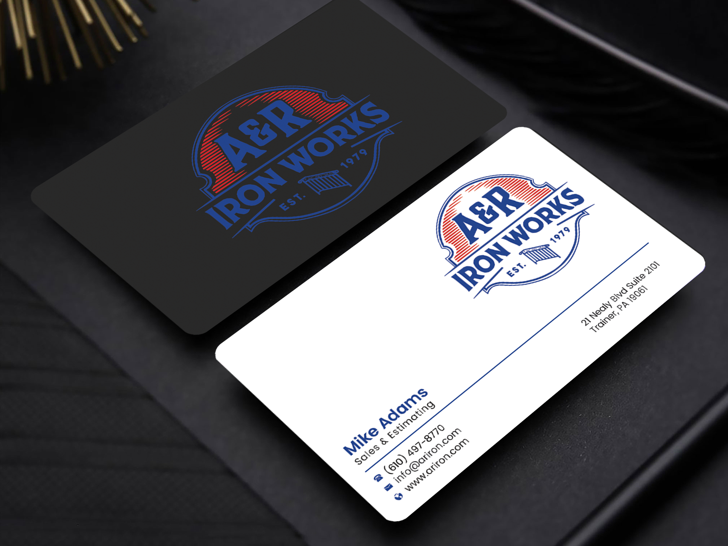 Diseño de Tarjeta de Presentación por Graphixpointt para A&R Iron Works | Diseño #36864120