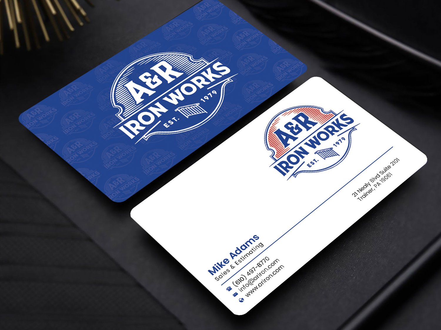 Diseño de Tarjeta de Presentación por Graphixpointt para A&R Iron Works | Diseño #36864121