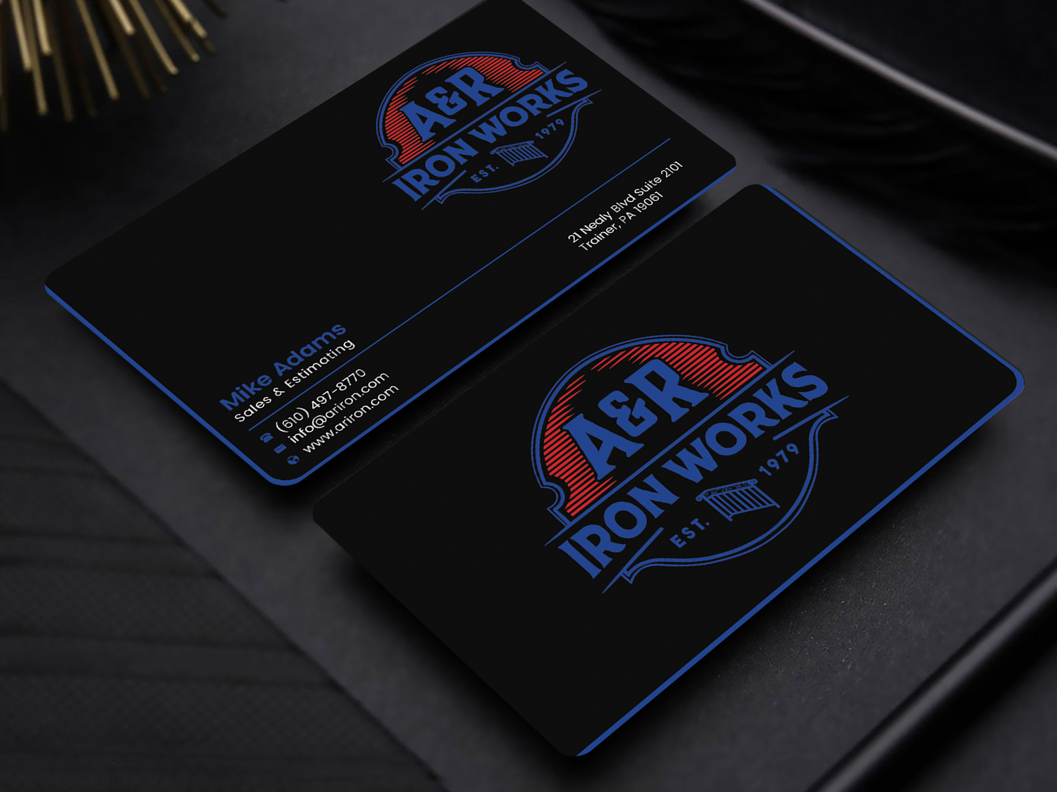 Diseño de Tarjeta de Presentación por Graphixpointt para A&R Iron Works | Diseño #36864126