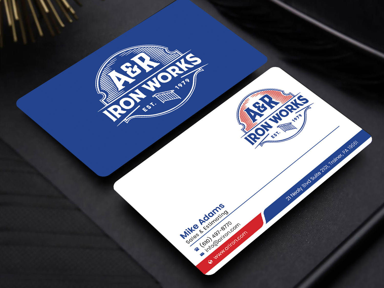 Diseño de Tarjeta de Presentación por Graphixpointt para A&R Iron Works | Diseño #36867372