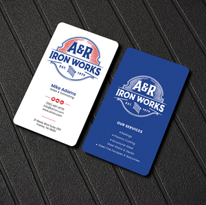 Diseño de Tarjeta de Presentación por Graphixpointt para A&R Iron Works | Diseño: #36867373