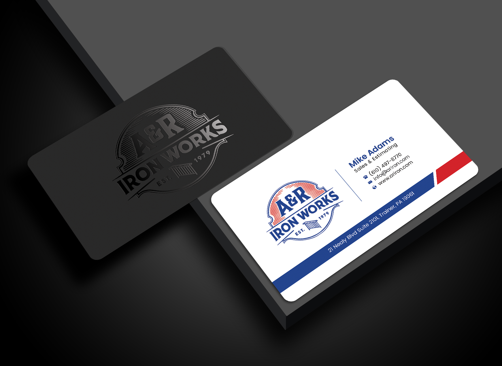 Diseño de Tarjeta de Presentación por Graphixpointt para A&R Iron Works | Diseño #36867585