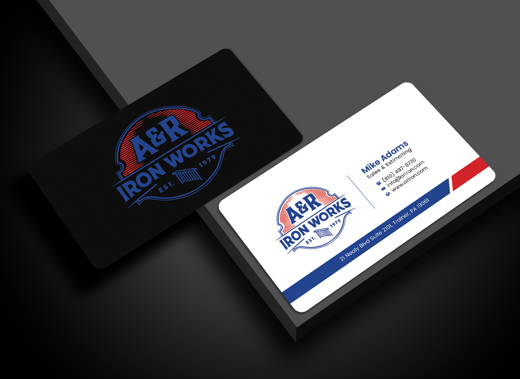 Diseño de Tarjeta de Presentación por Graphixpointt para A&R Iron Works | Diseño #36867586