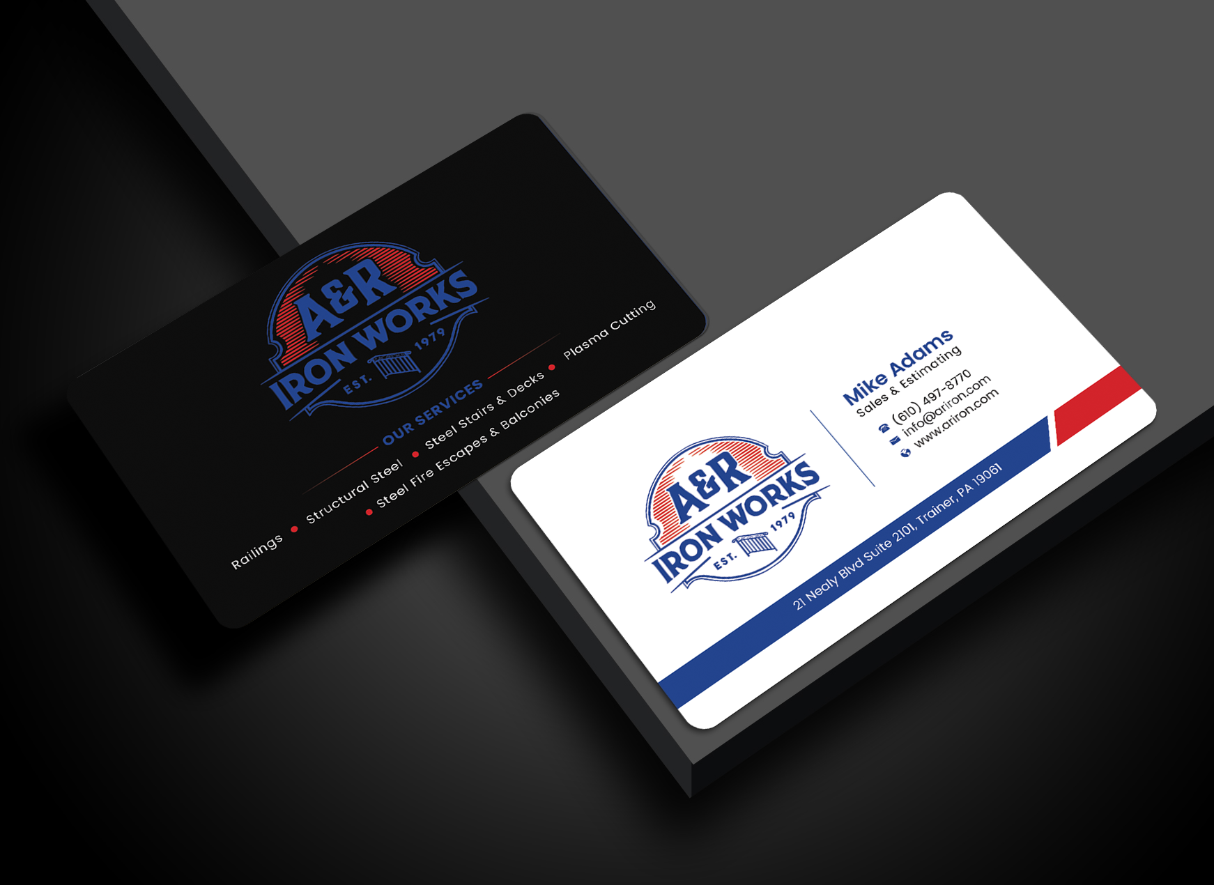 Diseño de Tarjeta de Presentación por Graphixpointt para A&R Iron Works | Diseño #36867587