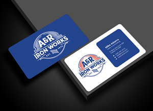 Diseño de Tarjeta de Presentación por Graphixpointt para A&R Iron Works | Diseño: #36867667
