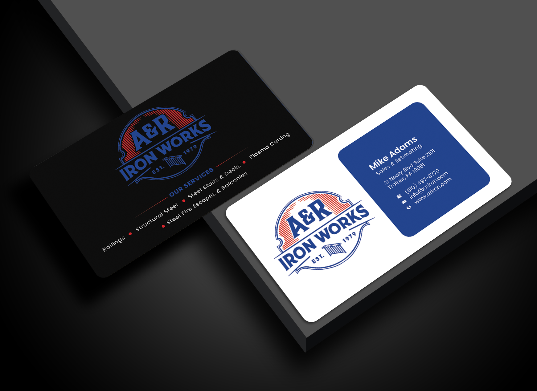 Diseño de Tarjeta de Presentación por Graphixpointt para A&R Iron Works | Diseño #36867668