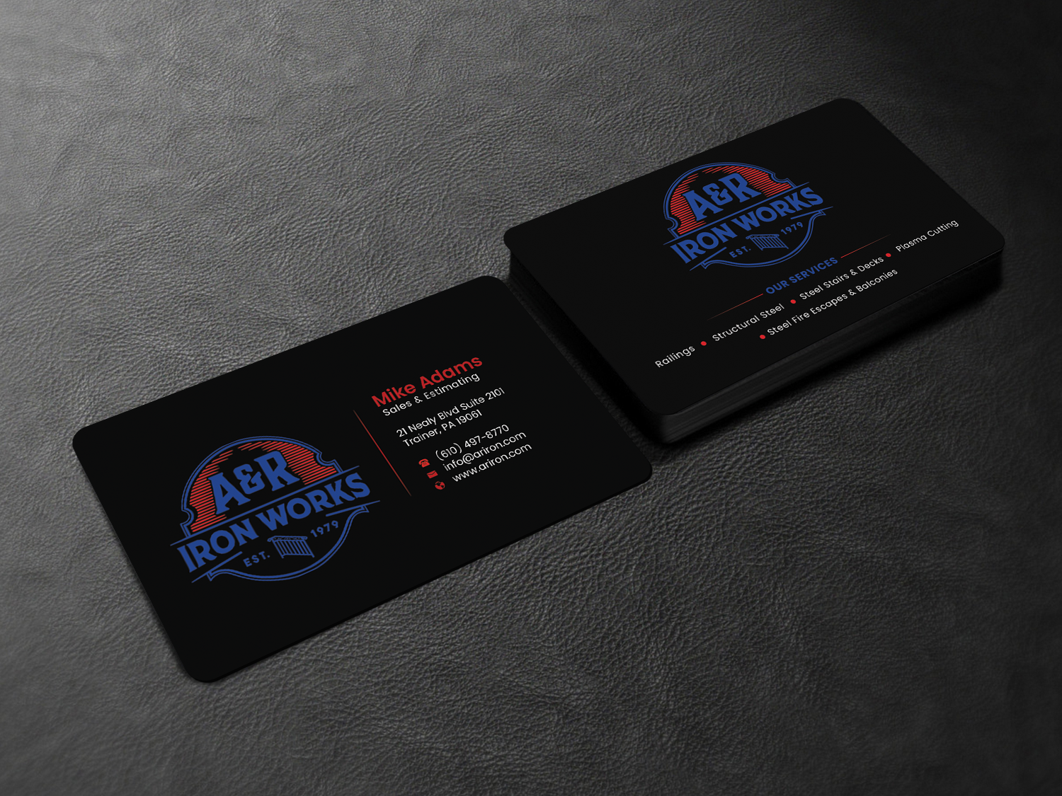 Business Card Design by Graphixpointt for A&R Iron Works | Design #36867790